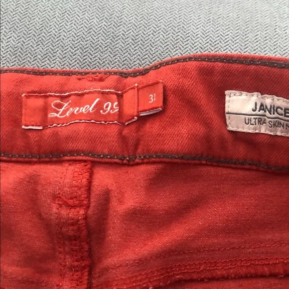 Level 99 Janice Ultra Skinny Burnt Orange Jeans - Picture 5 of 16